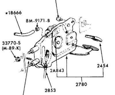 73-75 Parking brake Assembly from MPC