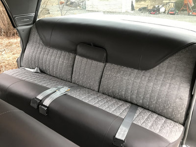 Back seat is looking great now.