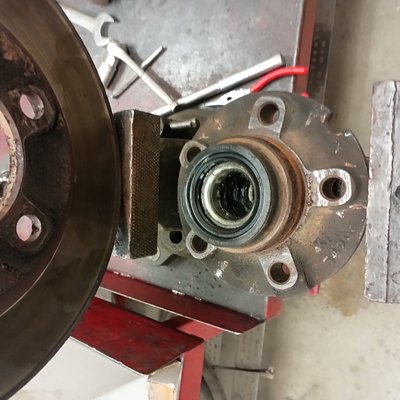 Hub Separated From Old Rotor